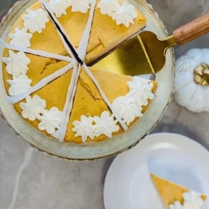 Pumpkin Cheesecake (12")  Handcrafted in Miami